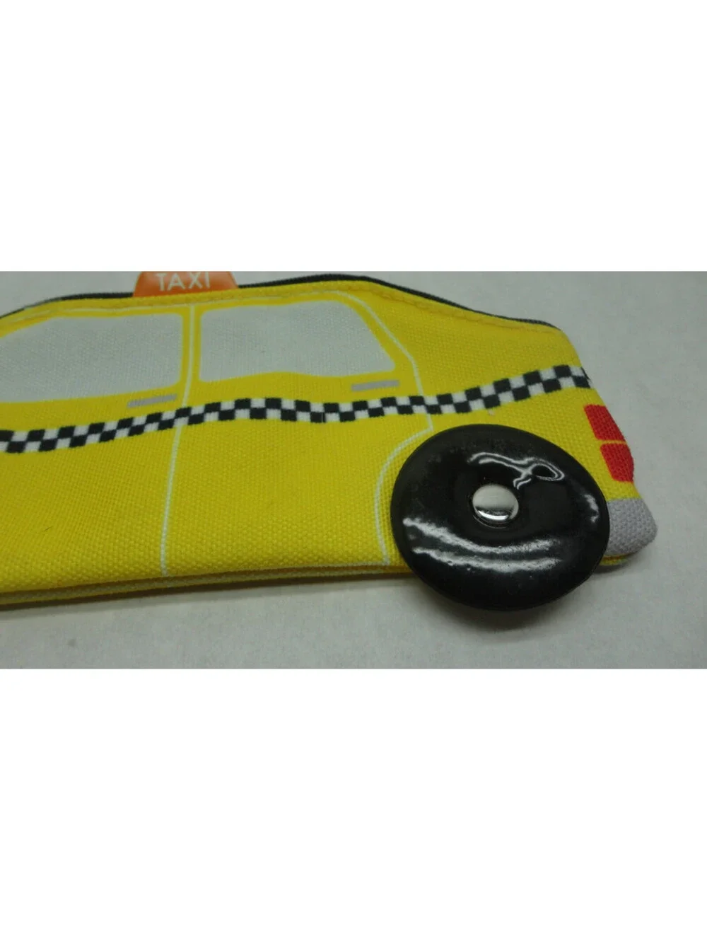 PAPYRUS Small Zip Makeup cosmetic Pencil Pouch City Fare Yellow Taxi